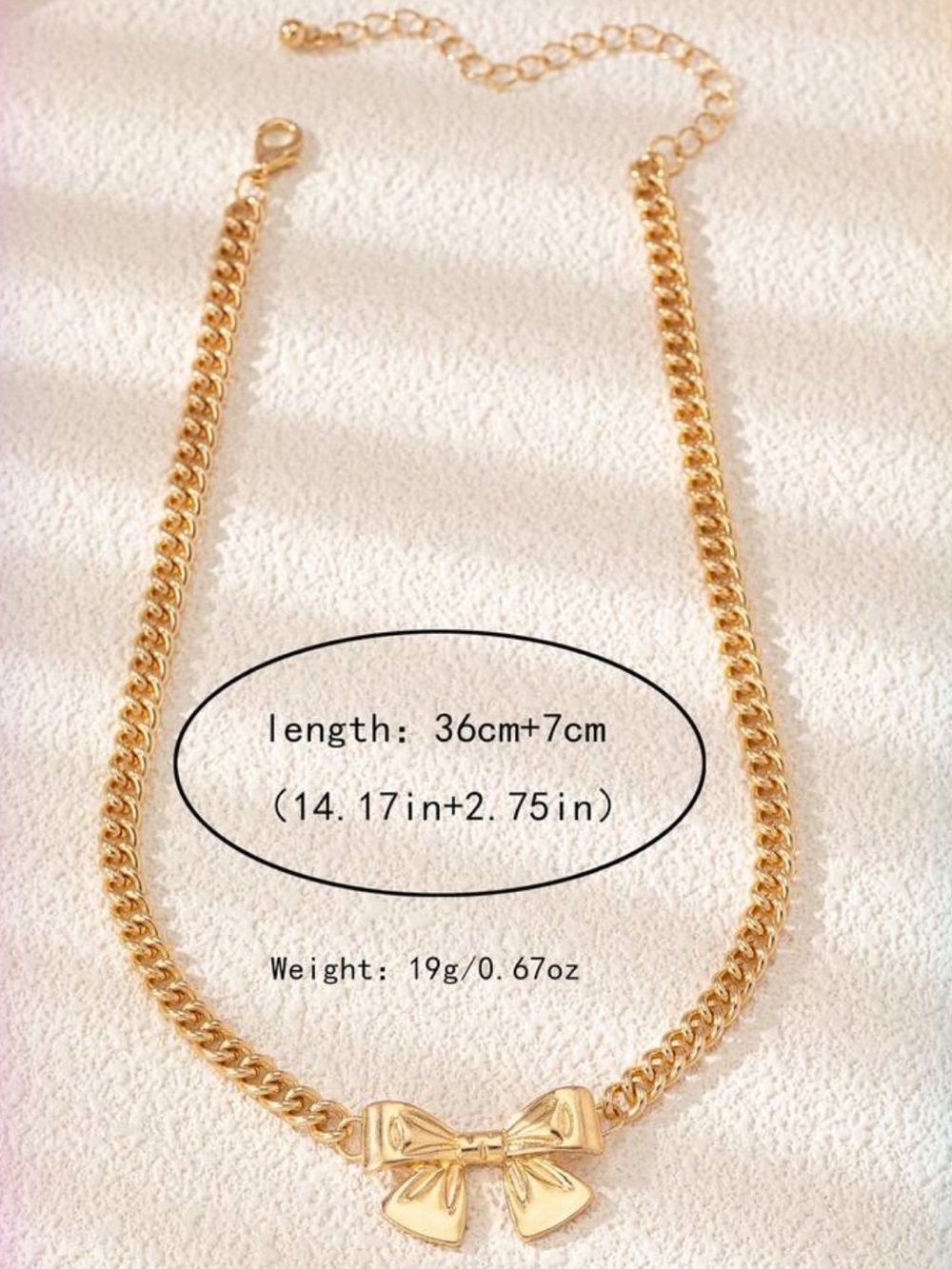 Riviera Gold Bow Collar Necklace - Picture 4 of 4